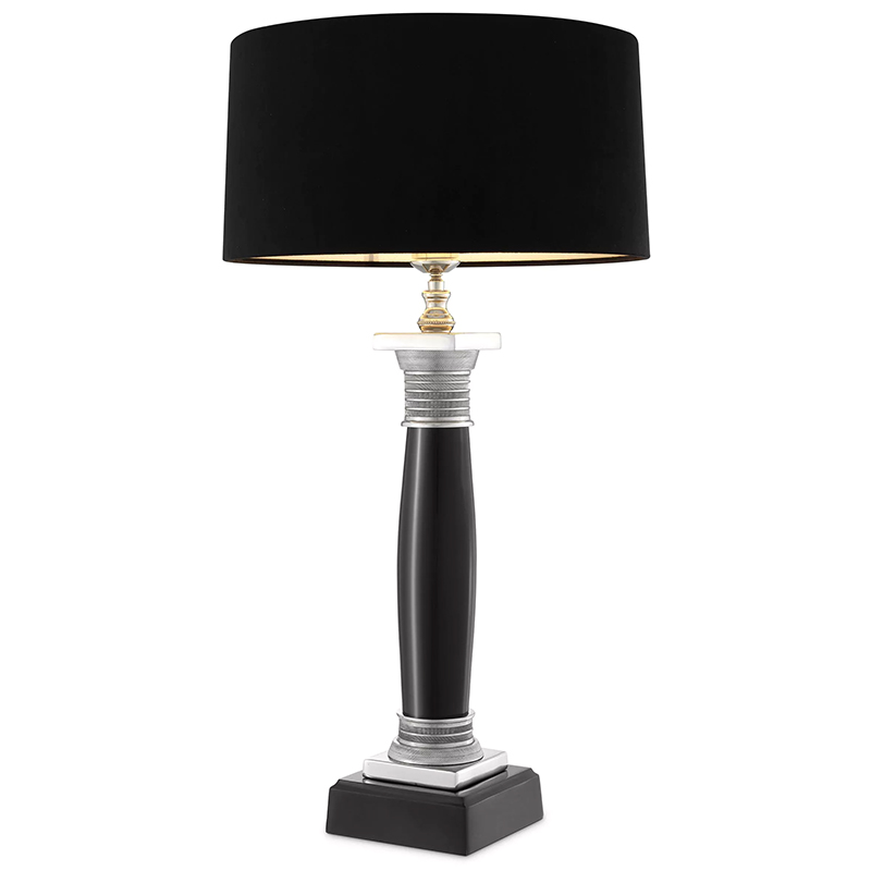 Настольная лампа Eichholtz Table Lamp Napoleon Black Черный Никель Настольная лампа Eichholtz Table Lamp Napoleon Black Черный Никель в Липецке | Loft Concept