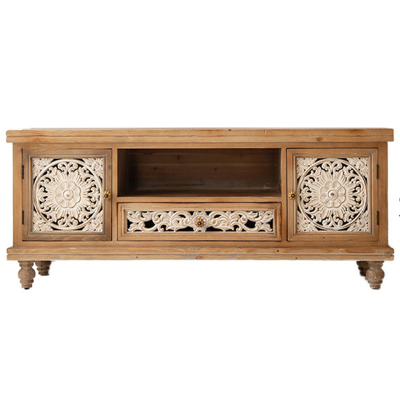 ТВ-тумба Gosselin Provence TV Stand Древесина Бежевый Белый ТВ-тумба Gosselin Provence TV Stand Древесина Бежевый Белый в Липецке | Loft Concept