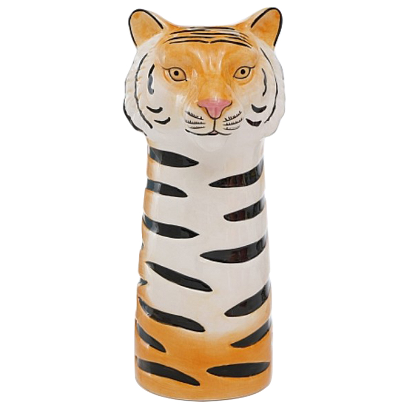 Ваза Tiger Vase Оранжевый Белый Черный Розовый пастельный Ваза Tiger Vase Оранжевый Белый Черный Розовый пастельный в Липецке | Loft Concept