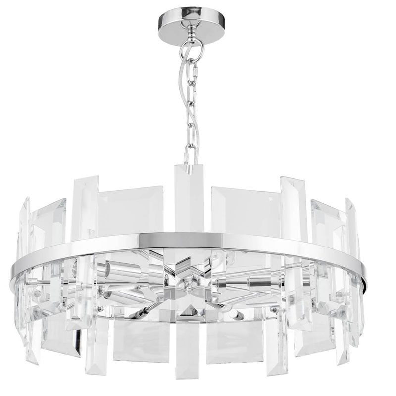 Люстра Harlow Crystal Round Chandelier chrome 5 Хром Люстра Harlow Crystal Round Chandelier chrome 5 Хром в Липецке | Loft Concept