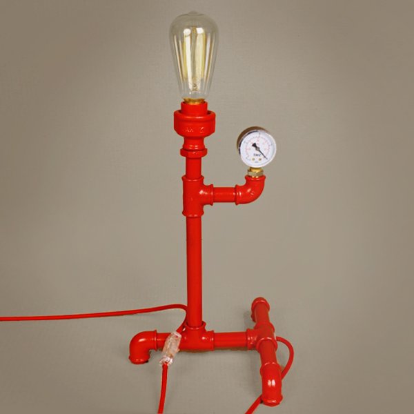 Настольная лампа Table Lamp Red Water Tap Красный Настольная лампа Table Lamp Red Water Tap Красный в Липецке | Loft Concept
