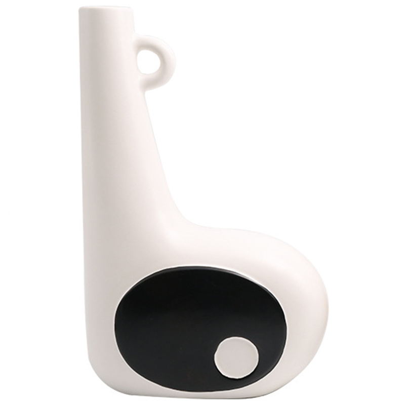 Ваза Molecule Collection Mikio Vase Белый Черный Ваза Molecule Collection Mikio Vase Белый Черный в Липецке | Loft Concept