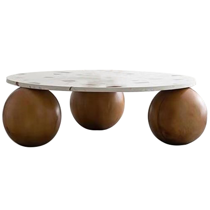 Кофейный стол Oliver Wooden Forms Coffee Table Коричневый Белый Кофейный стол Oliver Wooden Forms Coffee Table Коричневый Белый в Липецке | Loft Concept