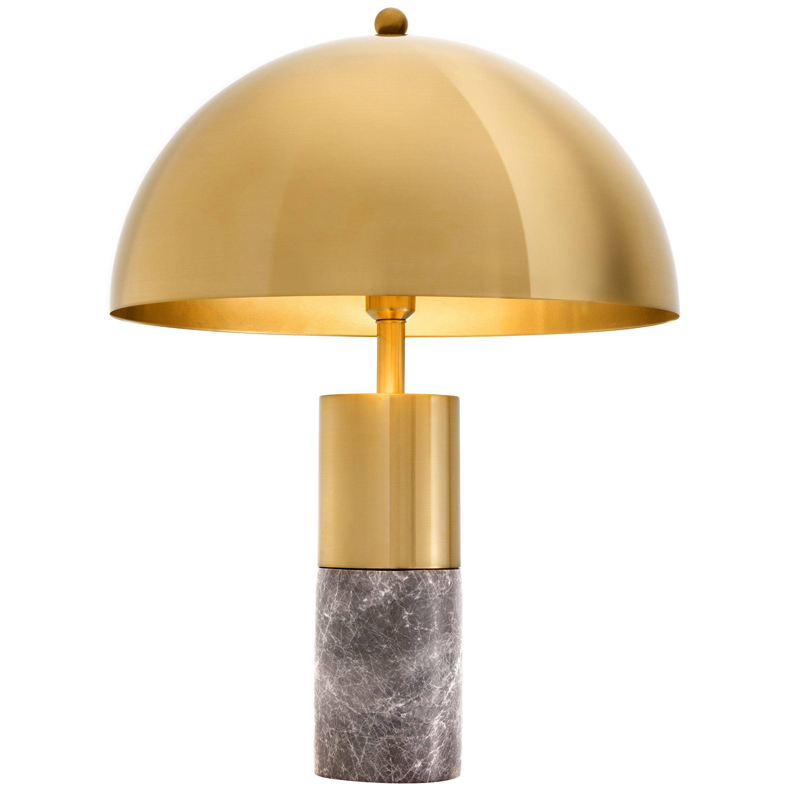 Настольная лампа Eichholtz Table Lamp Flair brass Латунь Серый в Липецке | Loft Concept 