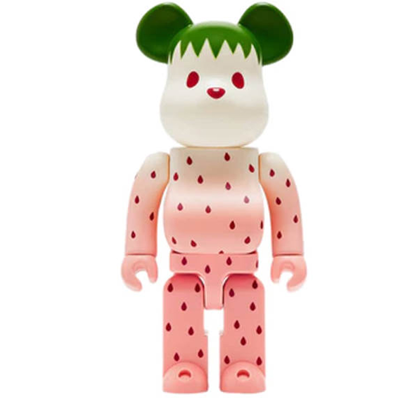 Статуэтка Bearbrick Strawberry Белый Розовый Зеленый Статуэтка Bearbrick Strawberry Белый Розовый Зеленый в Липецке | Loft Concept