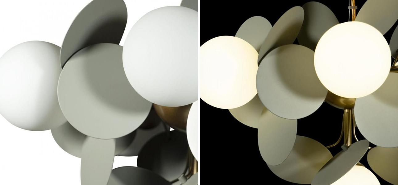 Люстра MATISSE Chandelier circle Gray 6 ламп - фото