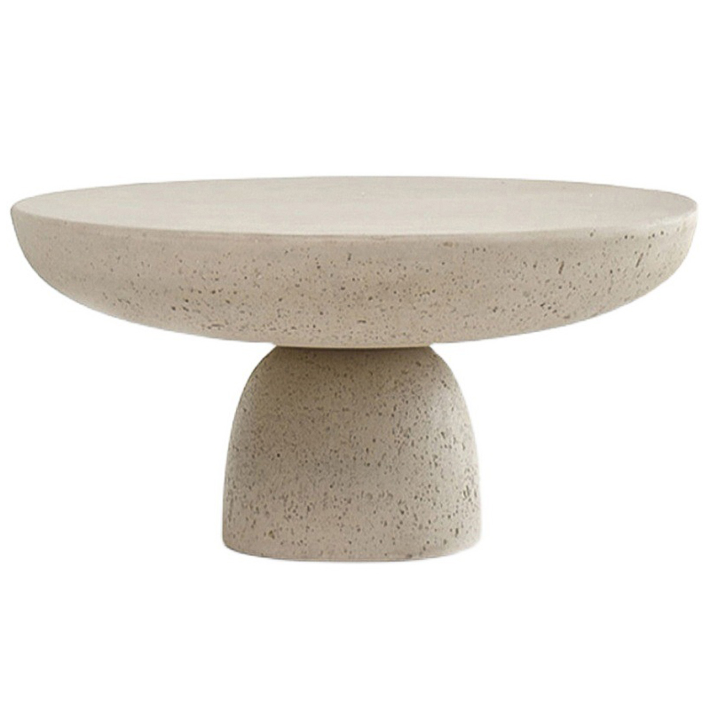 Кофейный стол Tori Travertine Stand Coffee Table Бежевый Кофейный стол Tori Travertine Stand Coffee Table Бежевый в Липецке | Loft Concept