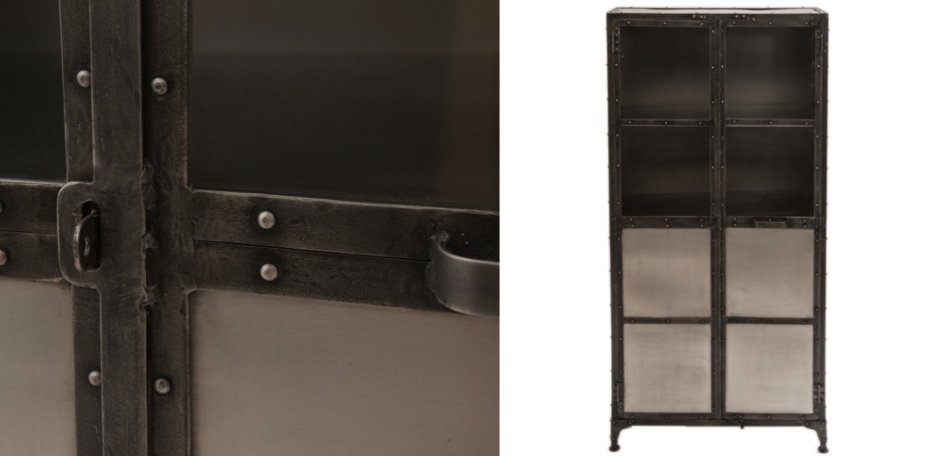 Буфет Industrial Steampunk Nickel Cabinet Буфет Industrial Steampunk Nickel Cabinet - Loft-Concept в Липецке