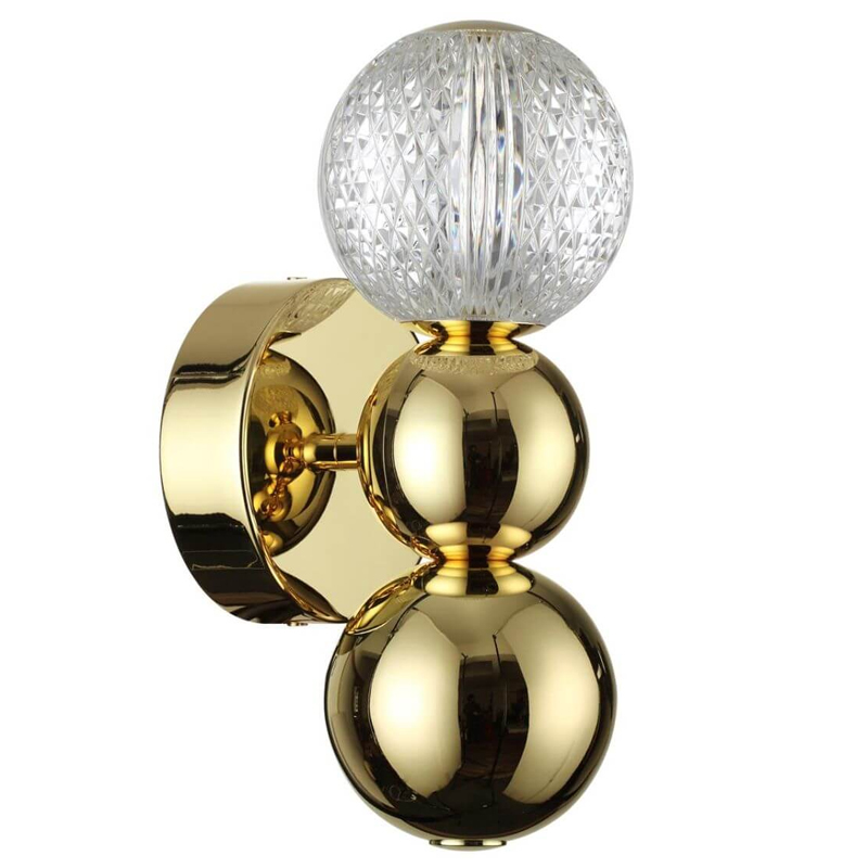 Светодиодное бра Crystal Globule Small Золото Золотой Прозрачный Светодиодное бра Crystal Globule Small Золото Золотой Прозрачный в Липецке | Loft Concept
