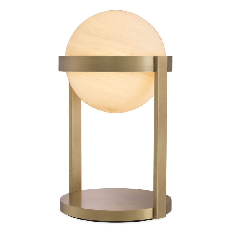 Настольная лампа Eichholtz Table Lamp Hayward brass Латунь Античная полированная Белое матовое стекло Настольная лампа Eichholtz Table Lamp Hayward brass Латунь Античная полированная Белое матовое стекло в Липецке | Loft Concept