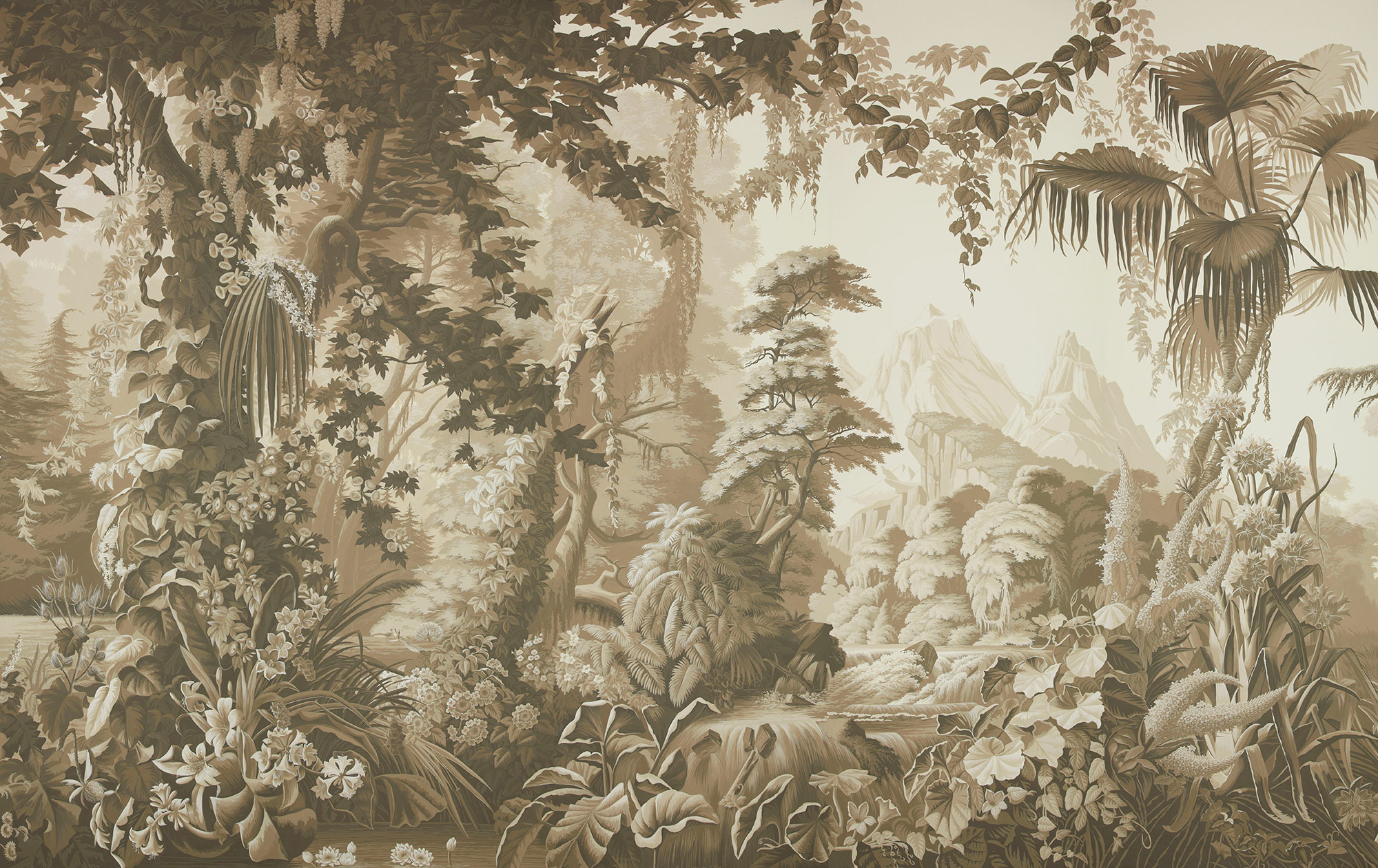 Обои ручная роспись L'Eden Sepia on scenic paper Обои ручная роспись L'Eden Sepia on scenic paper - постер Loft-Concept в Липецке
