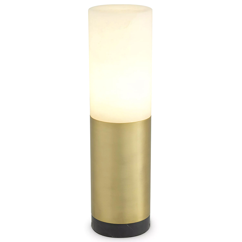 Настольная лампа Eichholtz Table Lamp McLean 11 cm Черный Мрамор Nero Латунь Бежевый Настольная лампа Eichholtz Table Lamp McLean 11 cm Черный Мрамор Nero Латунь Бежевый в Липецке | Loft Concept