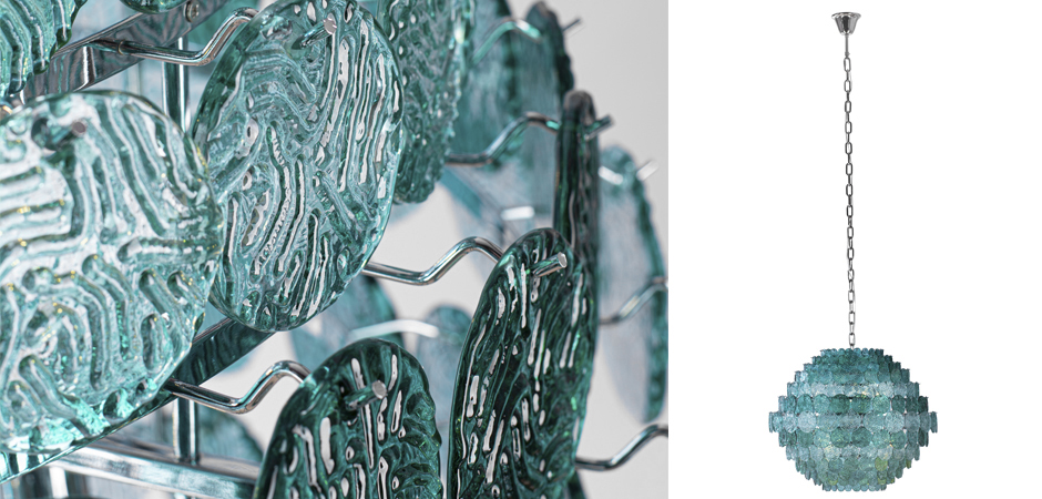 Люстра зеленое стекло Lighting Braithwell Chandelier Люстра зеленое стекло Lighting Braithwell Chandelier - Loft-Concept в Липецке