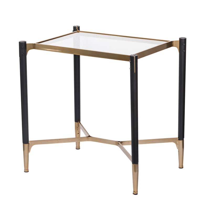 Приставной столик Black & Gold Table Черный матовое золото Приставной столик Black & Gold Table Черный матовое золото в Липецке | Loft Concept
