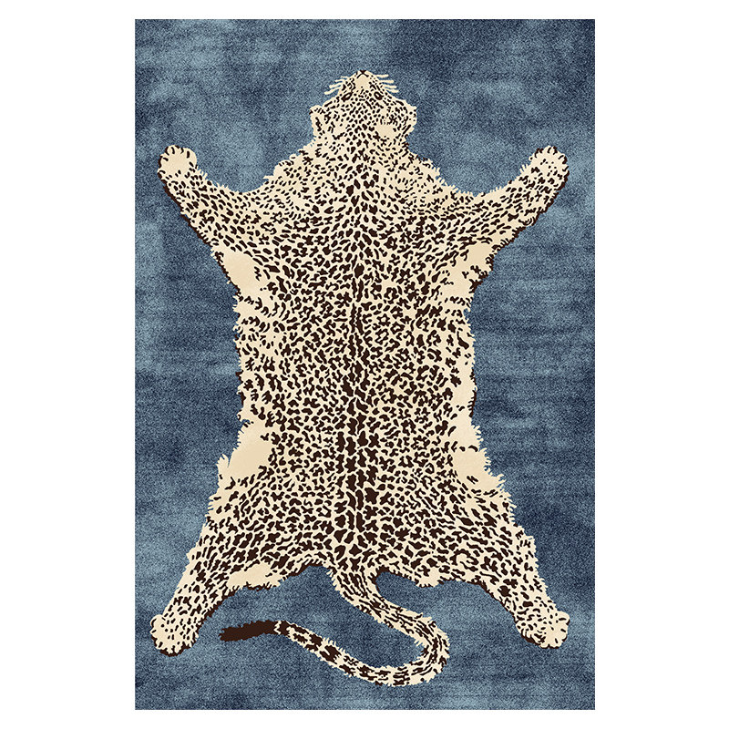 Ковер Colored Beasts blue Черно-белый Синий Ковер Colored Beasts blue Черно-белый Синий в Липецке | Loft Concept