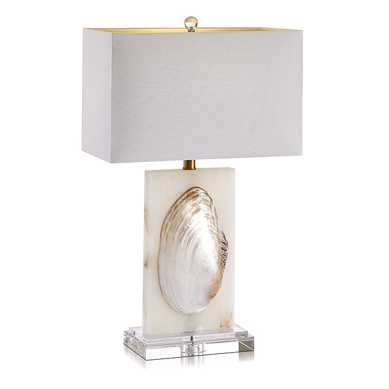 Настольная лампа Mother of Pearl Sink Перламутровый Белый Настольная лампа Mother of Pearl Sink Перламутровый Белый в Липецке | Loft Concept