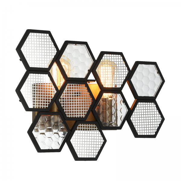 Бра MetalComb Bra Черный Бронза Бра MetalComb Bra Черный Бронза в Липецке | Loft Concept