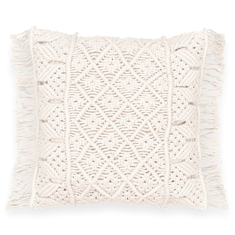 Подушка Macrame Молочный Подушка Macrame Молочный в Липецке | Loft Concept
