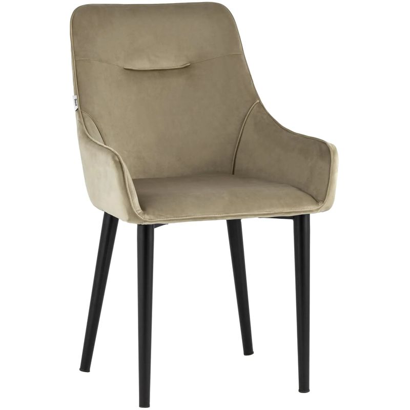 Стул Joan Chair Бежевый Велюр Капучино Бежево-серый Черный Стул Joan Chair Бежевый Велюр Капучино Бежево-серый Черный в Липецке | Loft Concept