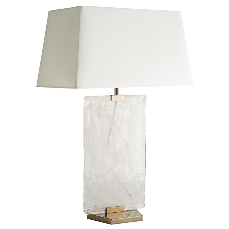 Дизайнерская настольная лампа MADDOX LAMP Белый Коричневый Дизайнерская настольная лампа MADDOX LAMP Белый Коричневый в Липецке | Loft Concept