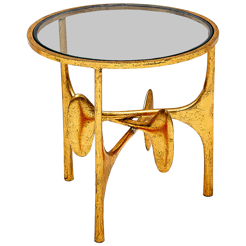 Приставной стол Vega Side Table Винтажное Светлое Золото Прозрачный Приставной стол Vega Side Table Винтажное Светлое Золото Прозрачный в Липецке | Loft Concept