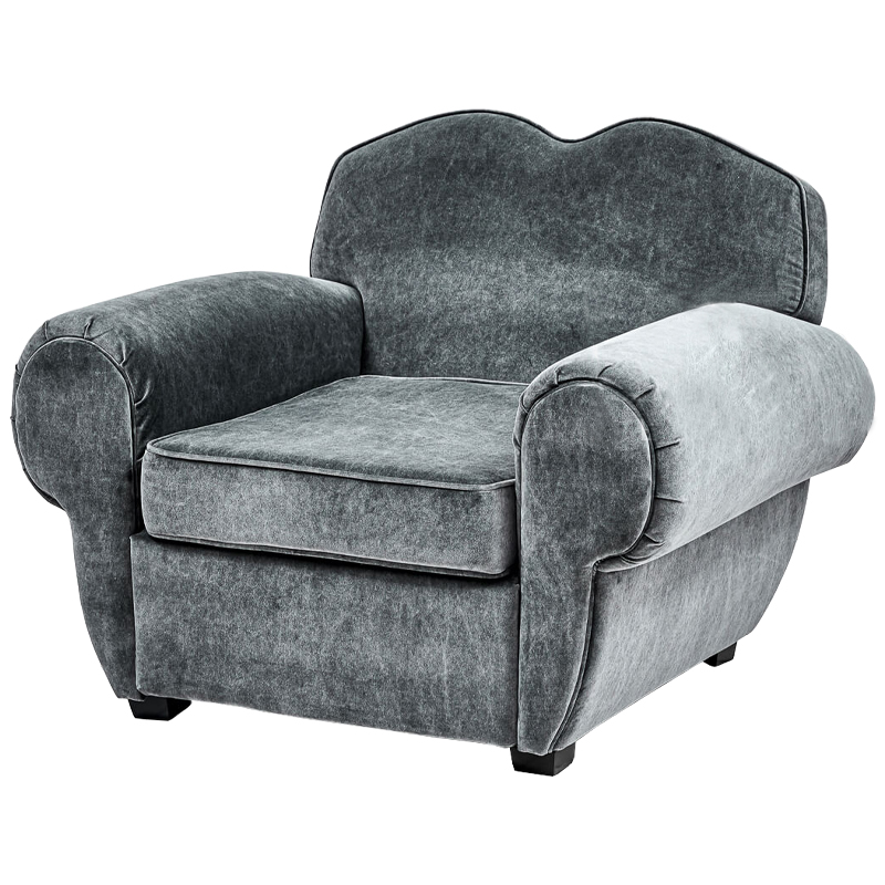Кресло Braganza Chair Gray Серый Кресло Braganza Chair Gray Серый в Липецке | Loft Concept