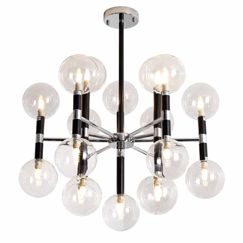 Люстра Danitza Chandelier Chrome Черный Хром Люстра Danitza Chandelier Chrome Черный Хром в Липецке | Loft Concept