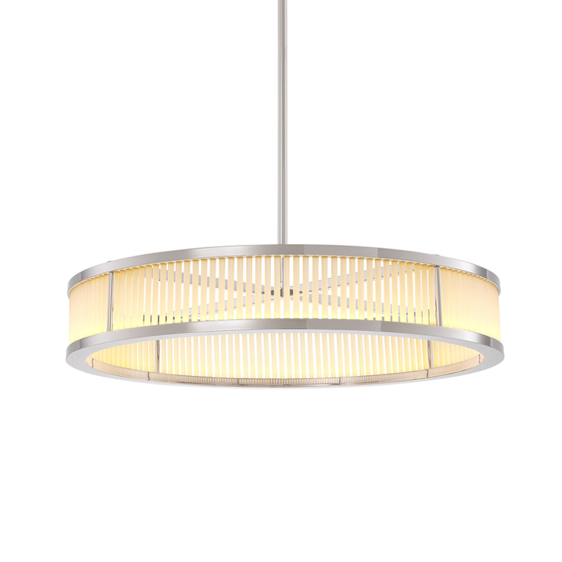 Люстра Eichholtz Chandelier Thibaud S Nickel Никель Белое матовое стекло Люстра Eichholtz Chandelier Thibaud S Nickel Никель Белое матовое стекло в Липецке | Loft Concept