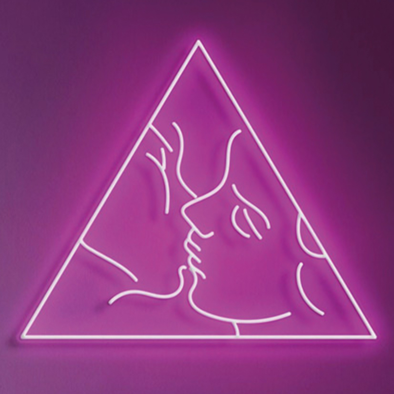 Неоновая настенная лампа Kiss Neon Wall Lamp Розовый Розовый Неоновая настенная лампа Kiss Neon Wall Lamp Розовый Розовый в Липецке | Loft Concept