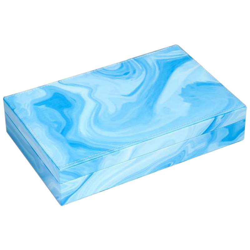 Шкатулка Marble Pattern Box blue Голубой Шкатулка Marble Pattern Box blue Голубой в Липецке | Loft Concept