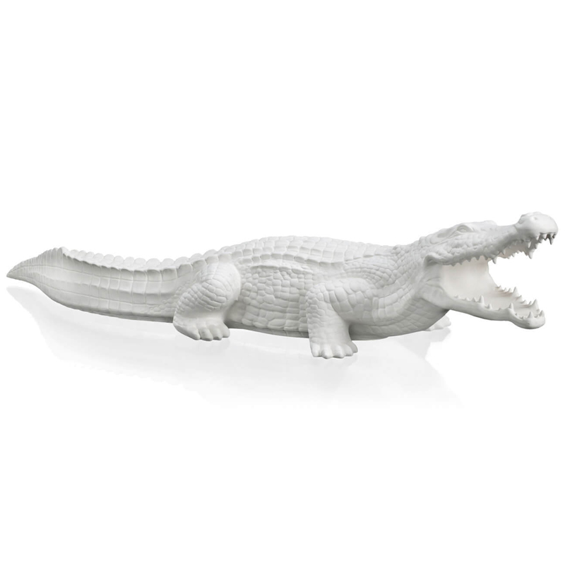Статуэтка CROCODILE BISC. Белый Статуэтка CROCODILE BISC. Белый в Липецке | Loft Concept
