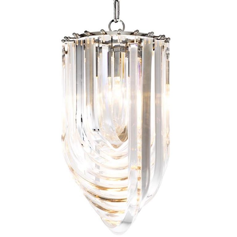 Люстра Chandelier Murano Clear 25 Прозрачный (Transparent) Никель Люстра Chandelier Murano Clear 25 Прозрачный (Transparent) Никель в Липецке | Loft Concept