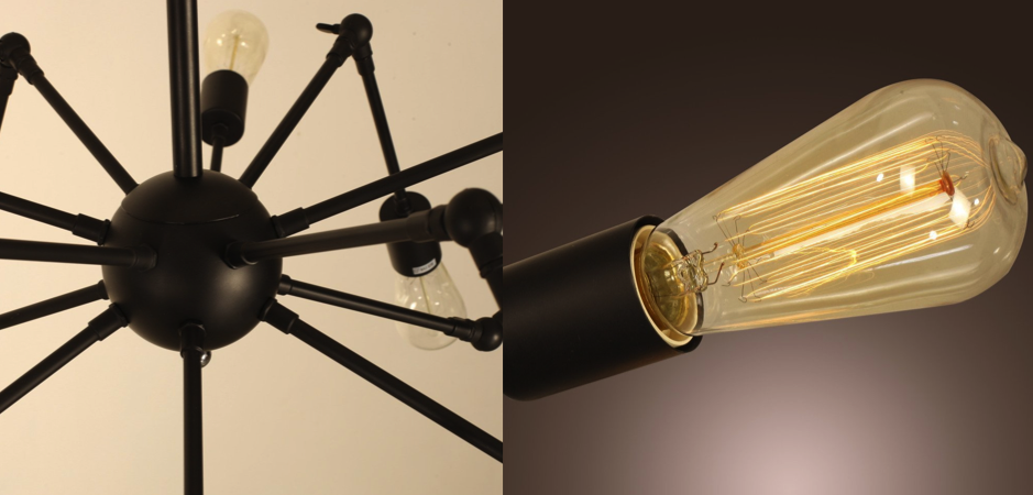 Люстра Loft Industrial Sputnik Chandelier Spider Люстра Loft Industrial Sputnik Chandelier Spider - Loft-Concept в Липецке