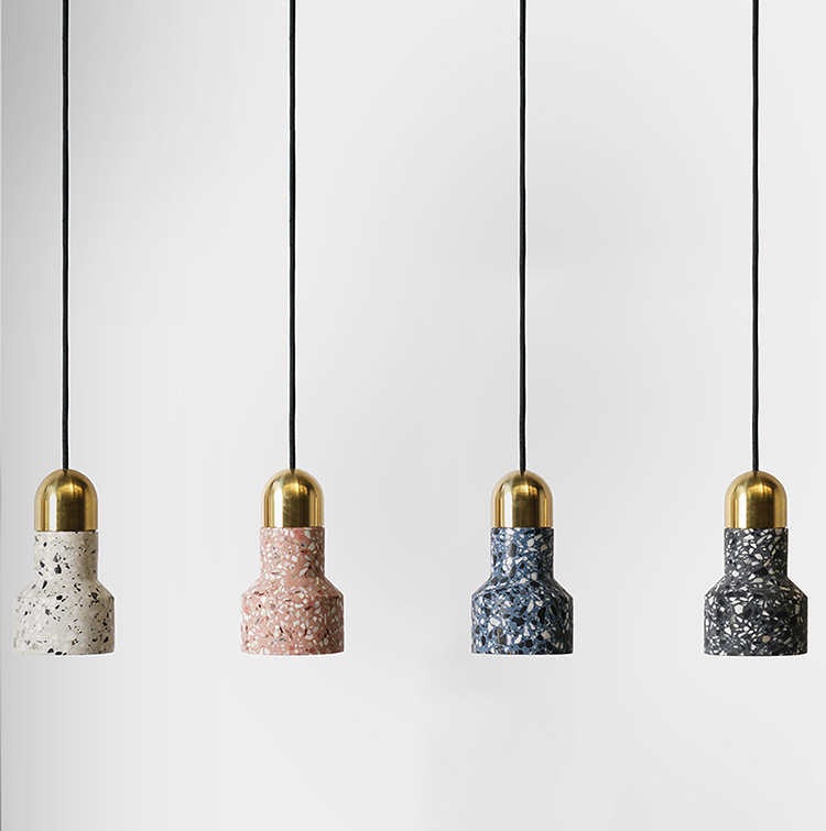 Подвесной светильник Terrazzo Light Белый Розовый пастельный Синий Графитовый Золотой Подвесной светильник Terrazzo Light Белый Розовый пастельный Синий Графитовый Золотой в Липецке | Loft Concept