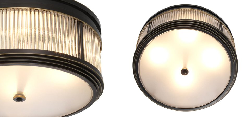 Потолочный светильник Ceiling Lamp Rousseau Bronze Потолочный светильник Ceiling Lamp Rousseau Bronze - Loft-Concept в Липецке