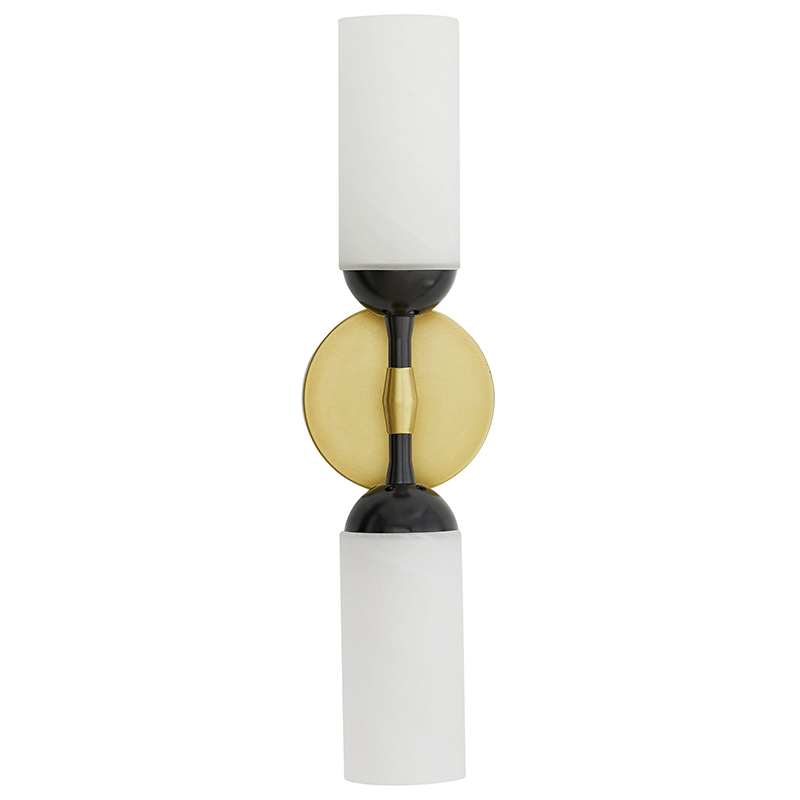 Бра Arteriors EMMETT SCONCE Черный Белый Латунь Бра Arteriors EMMETT SCONCE Черный Белый Латунь в Липецке | Loft Concept