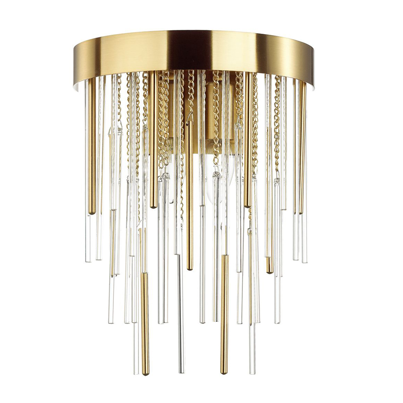 Настенный светильник Luxury Gold & Glass Stripes Золотой Настенный светильник Luxury Gold & Glass Stripes Золотой в Липецке | Loft Concept