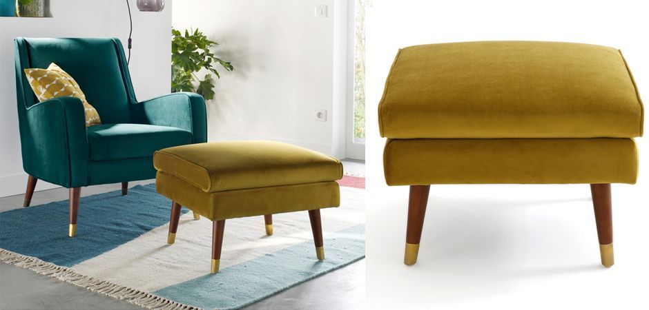 Пуф Classic Furniture горчичный Пуф Classic Furniture горчичный - Loft-Concept в Липецке