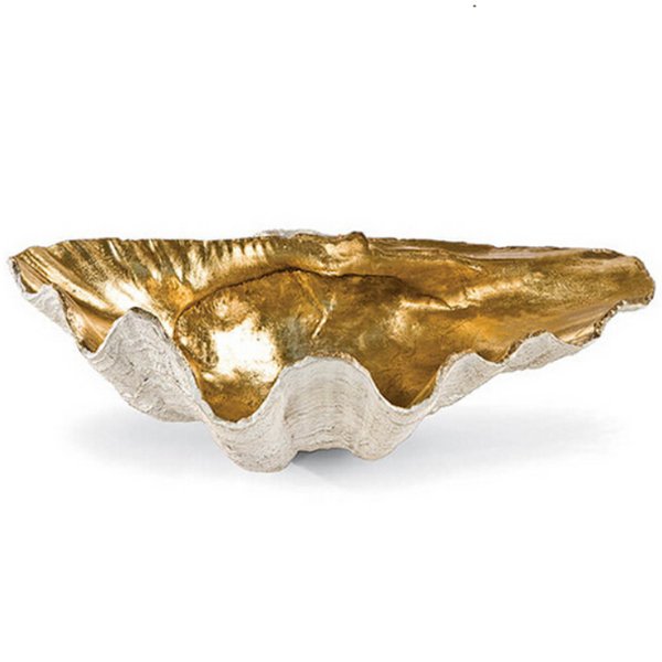 Аксессуар ракушка Seashell Gold Белый Золотой Аксессуар ракушка Seashell Gold Белый Золотой в Липецке | Loft Concept