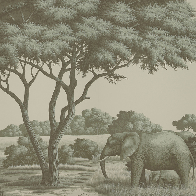 Обои ручная роспись African Savannah Crystal Grey on scenic paper Обои ручная роспись African Savannah Crystal Grey on scenic paper в Липецке | Loft Concept