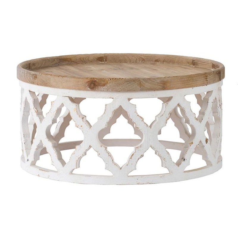 Приставной стол низкий Panfilu Wooden Side Table Белый Приставной стол низкий Panfilu Wooden Side Table Белый в Липецке | Loft Concept