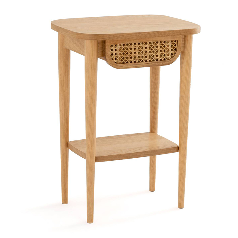 Приставной стол Morten Wicker Side Table Светлый дуб Приставной стол Morten Wicker Side Table Светлый дуб в Липецке | Loft Concept
