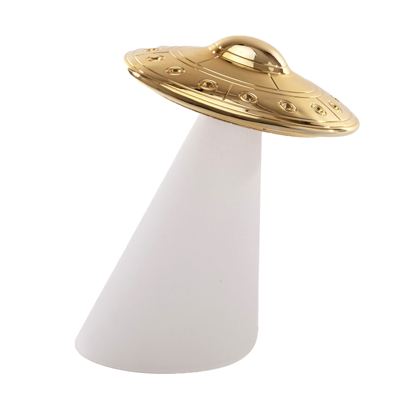 Настольная лампа Seletti Roswell Белый Золотой Настольная лампа Seletti Roswell Белый Золотой в Липецке | Loft Concept