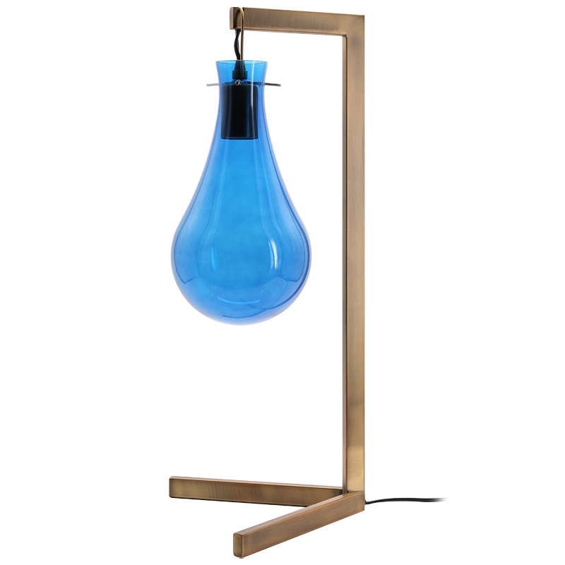 Настольная лампа Patrick Naggar Bubble Desk Lamp Синий Черный Настольная лампа Patrick Naggar Bubble Desk Lamp Синий Черный в Липецке | Loft Concept