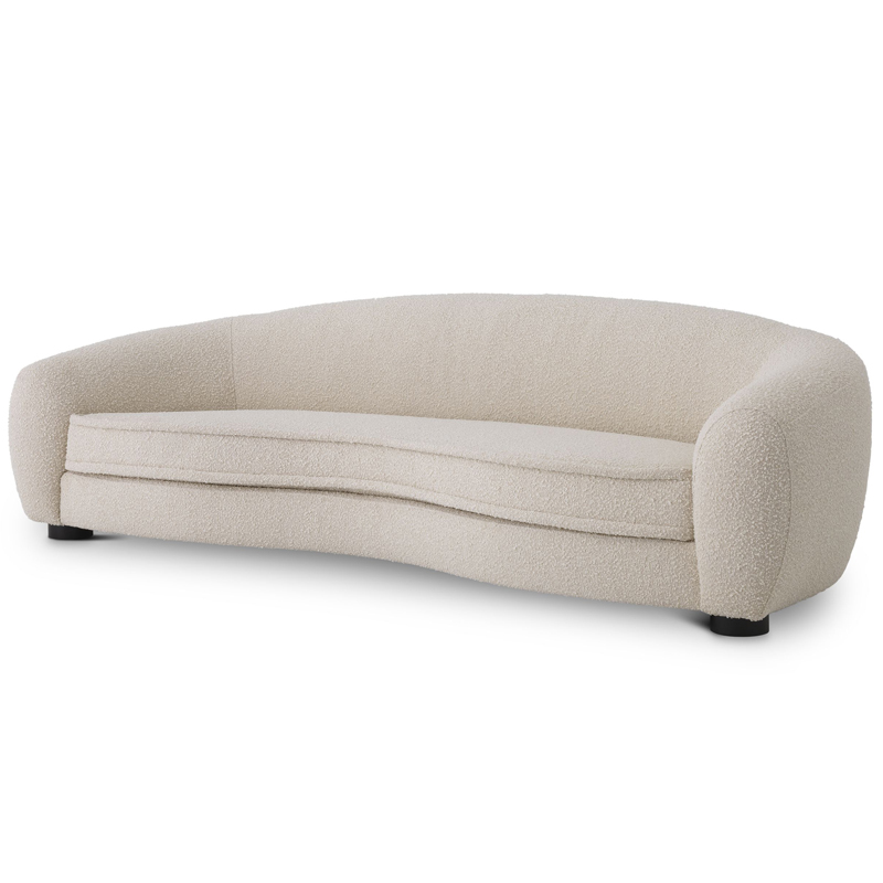 Диван Eichholtz Sofa Freud Boucle cream Кремовый Черный Диван Eichholtz Sofa Freud Boucle cream Кремовый Черный в Липецке | Loft Concept