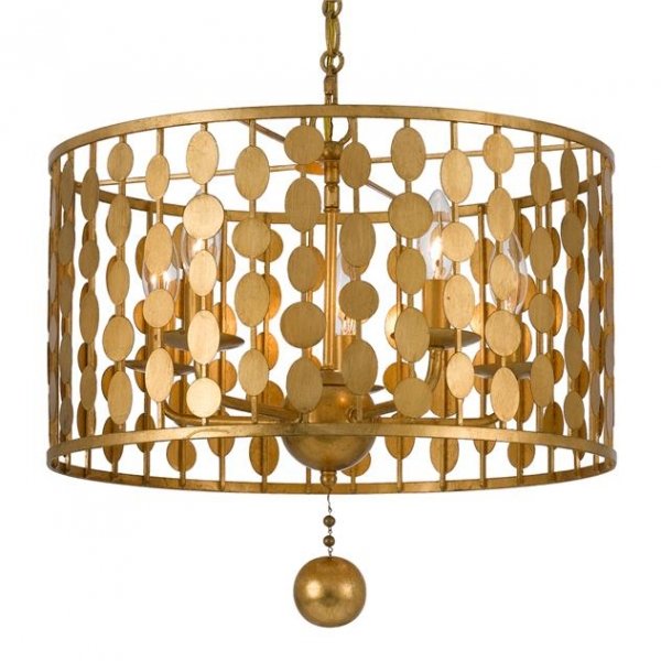 Люстра Crystorama Lighting Group Layla Light Латунь Люстра Crystorama Lighting Group Layla Light Латунь в Липецке | Loft Concept