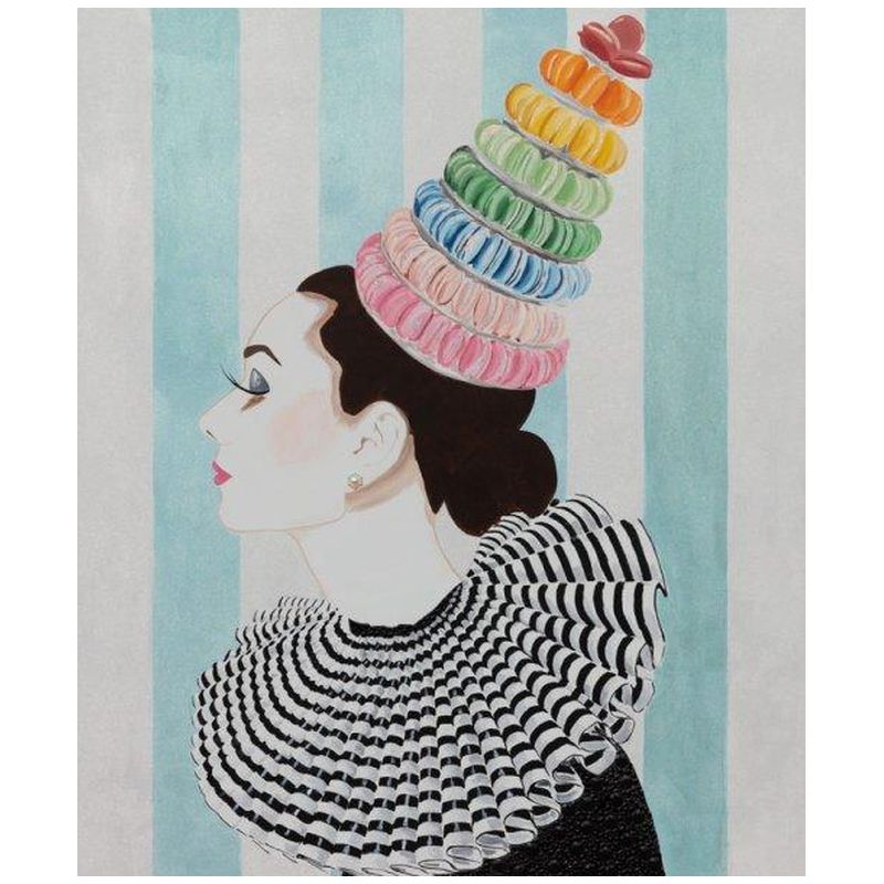 Картина Audrey with Rainbow Macaroon Headdress and Collar Мульти Картина Audrey with Rainbow Macaroon Headdress and Collar Мульти в Липецке | Loft Concept