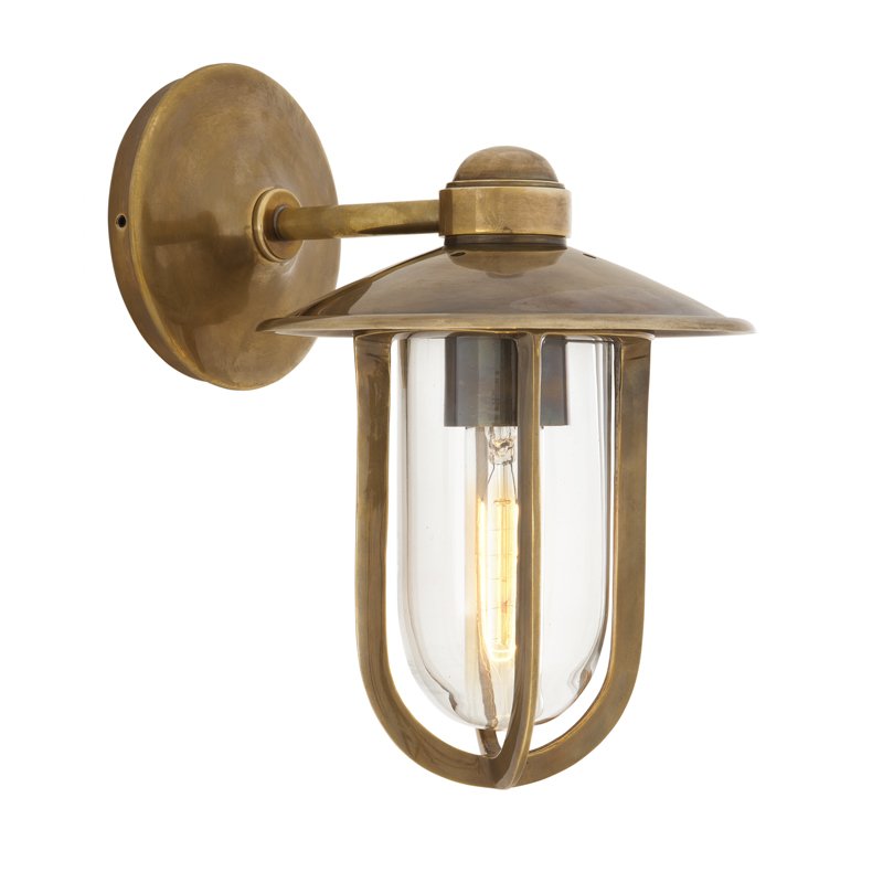 Бра Eichholtz Wall Lamp Seg Harbour Brass Латунь Античная полированная Прозрачное Стекло Бра Eichholtz Wall Lamp Seg Harbour Brass Латунь Античная полированная Прозрачное Стекло в Липецке | Loft Concept