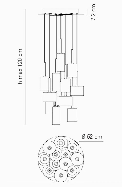 Люстра AXO Light Spillray Suspension Lamp Люстра AXO Light Spillray Suspension Lamp в Липецке