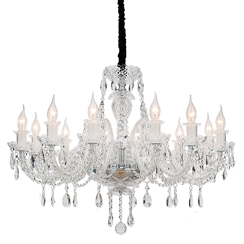Люстра Markel Chandelier 81 Хром Прозрачный Люстра Markel Chandelier 81 Хром Прозрачный в Липецке | Loft Concept